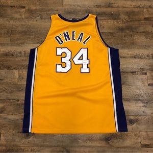 Shaquille “Shaq” O’Neal xxl yellow lakers jersey
